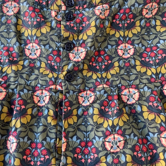 🔥KIDS BONPOINT Khaki Floral Liberty Print Dress🔥 - Picture 5 of 8